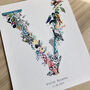 Personalised T To Z Pastel Wildlife Letter Print, thumbnail 2 of 12
