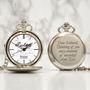 Personalised Pocket Watch White Marble Design, thumbnail 1 of 3