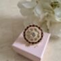 Maroon Pearl Meenakari Gold Ring, thumbnail 6 of 9