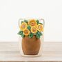 Ceramic 3D Sunflower Jug Vase – Mother’s Day Gift, 26cm, thumbnail 3 of 3