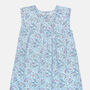 Girls Cotton Nightie Blue Cosmic Moon And Star Print, thumbnail 4 of 6