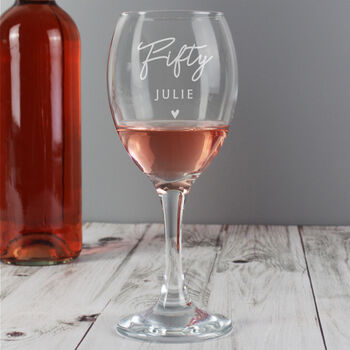 Personalised Big Age Wine Glass, 4 of 5