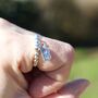 Sterling Silver Ball Bead Ring With Letter Initial, thumbnail 5 of 9