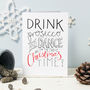 Drink Prosecco Christmas Card, thumbnail 2 of 2