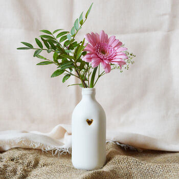 Bottle Vase With Gold Heart, 5 of 8