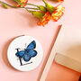 British Butterflies White Compact Mirror Gift, thumbnail 2 of 12