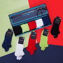 Organic Sport Men’s Trainer Socks Gift Box – Vibrant, thumbnail 1 of 8