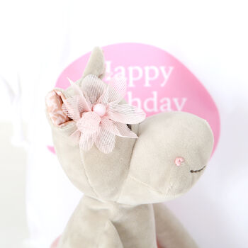 Plush Ballerina Hippo And Personalised Gift Bag, 4 of 5