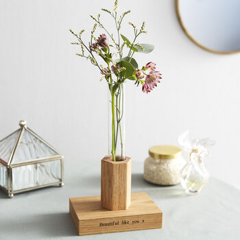 Personalised Single Flower Stem Vase, 3 of 5
