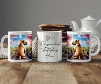 Personalised Staffordshire Bull Terrier Bridge Dog Keepsake Gift Mug, 2 of 2