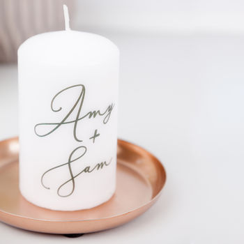 Personalised Couple Wedding Anniversary Candle, 2 of 5