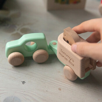 Personalised Wooden Car And Horse, 3 of 9