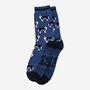 Border Collie Sheepdog Men's Bamboo Socks Blue, thumbnail 2 of 4