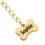 English Bulldog Sterling Silver Gold Plated Necklace, thumbnail 5 of 7