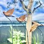 Handmade Copper Bird Garden Sculptures – Set Of Three, thumbnail 1 of 7