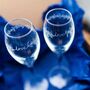 Love Wreath Hand Engraved Champagne Flutes, thumbnail 8 of 8