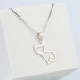 Sterling Silver Cat Pendant Necklace, thumbnail 1 of 6