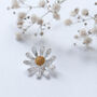 Gold And Silver Daisy Brooch, thumbnail 4 of 12
