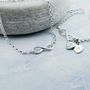 Sterling Silver Infinity Bracelet Can Be Personalised, thumbnail 1 of 5