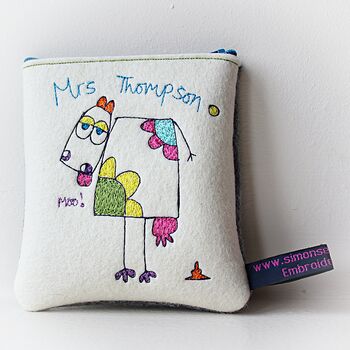 Personalised Embroidered Moo Cow Purse, 3 of 9