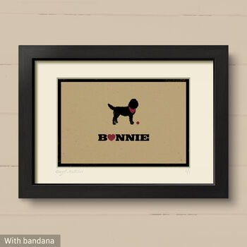Personalised Goldendoodle Print For One Or Two Dogs, 5 of 12