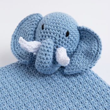 Roy The Elephant Baby Comforter Crochet Kit, 4 of 7