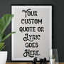 Personalised Vintage Quote Typography Print, thumbnail 1 of 5