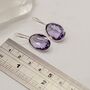 Amethyst Silver Earrings, thumbnail 2 of 12