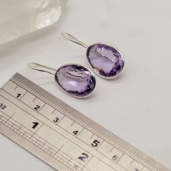 Amethyst Silver Earrings, 2 of 12