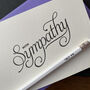 'With Sympathy' Letterpress Card, thumbnail 2 of 3