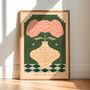 Celestial Fleurs, Floral Vase Bohemian Plant Art Print, Flower Poster, thumbnail 1 of 3