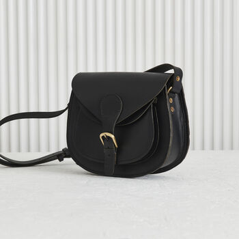 Personalised Vintage Leather Saddle Bag Lifetime Guarantee, 5 of 8