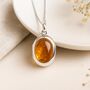 Personalised Sterling Silver Baltic Amber Locket, thumbnail 3 of 12