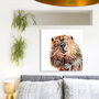 Inky Beaver Canvas Gallery Print, thumbnail 1 of 9