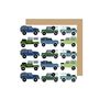 'All The Series' Land Rover Greetings Card, thumbnail 1 of 2