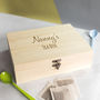 Personalised Tea Box With Six Compartments, thumbnail 4 of 5