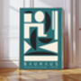 Bauhaus Mid Century Art Print, thumbnail 1 of 3