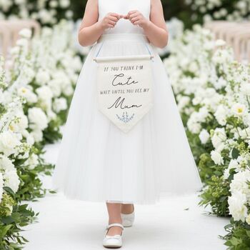 Personalised Wedding Carry Flag, 6 of 8