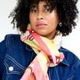 Geo Gelato Linen Scarf, thumbnail 1 of 8