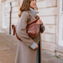 Leather Crescent Crossbody Shoulder Bag, thumbnail 2 of 10