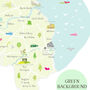 Map Of Tyne And Wear Art Print, thumbnail 4 of 7