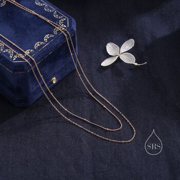 Double Layer Necklace With Satellite Chain, 6 of 11