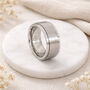 Men’s Personalised Brushed Stainless Steel Wide Spinner Ring – 8mm, thumbnail 1 of 11