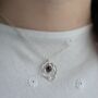 Garnet Drop Necklace, thumbnail 1 of 4