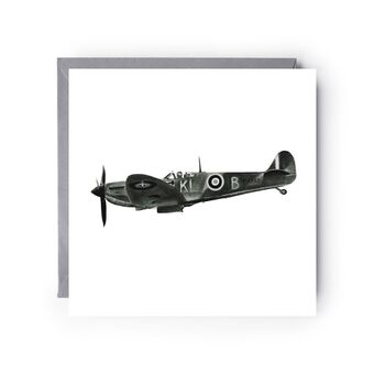 Iconic Spitfire Hand Drawn Greeting Card, 2 of 7