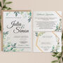 Greenery Seed Paper Wedding Invitations, thumbnail 1 of 3