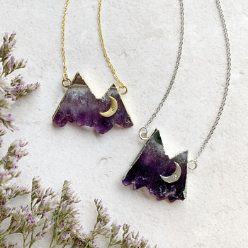 Personalised Amethyst Mountain Necklace, 5 of 9