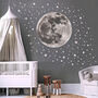 Moon And Stars Fabric Wall Sticker, thumbnail 4 of 6