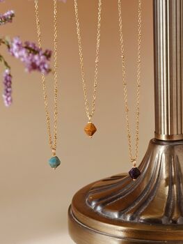 Aurora Rhombus Ocean Agate Necklace, 10 of 12