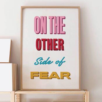 Other Side Of Fear Retro Print, 2 of 7